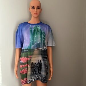 ‼️NWT‼️Dolls Kill X Wizard Of Oz City Of Emeralds Oversized Floral Tee X Small